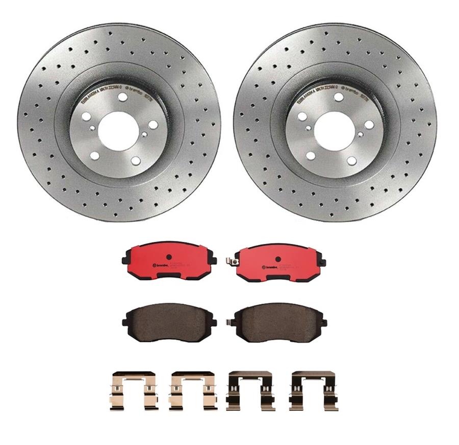 Brembo Disc Brake Pad and Rotor Kits KTX0082