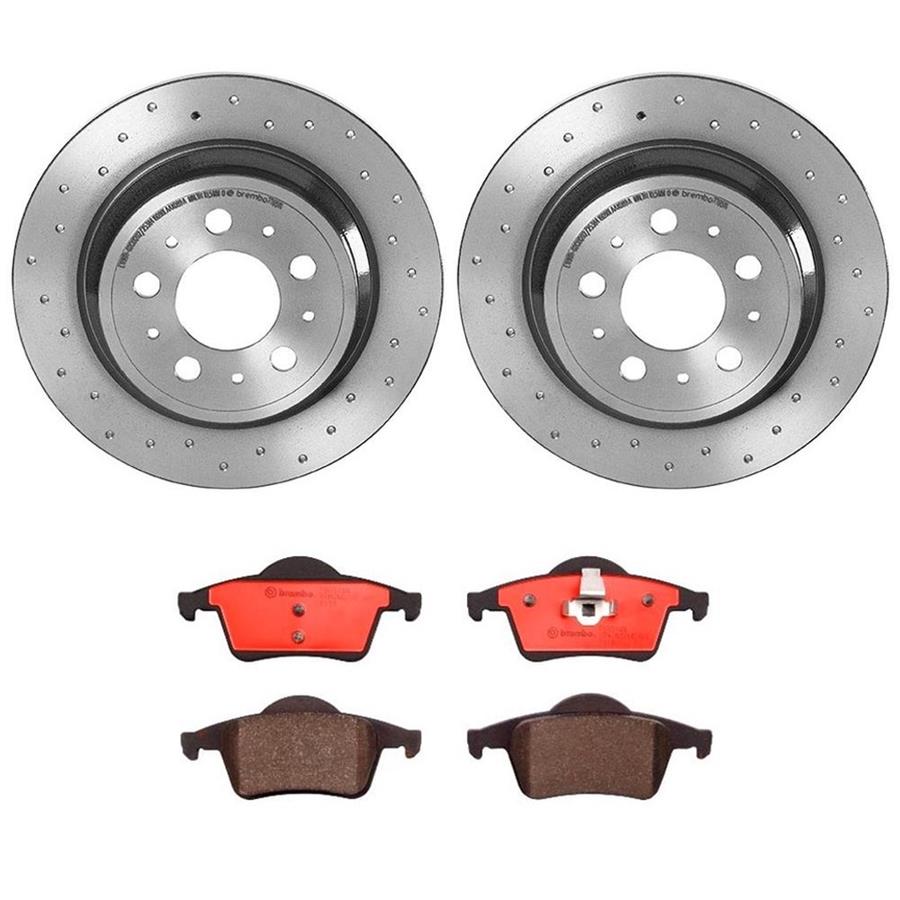 Brembo Disc Brake Pad and Rotor Kits KTX0085