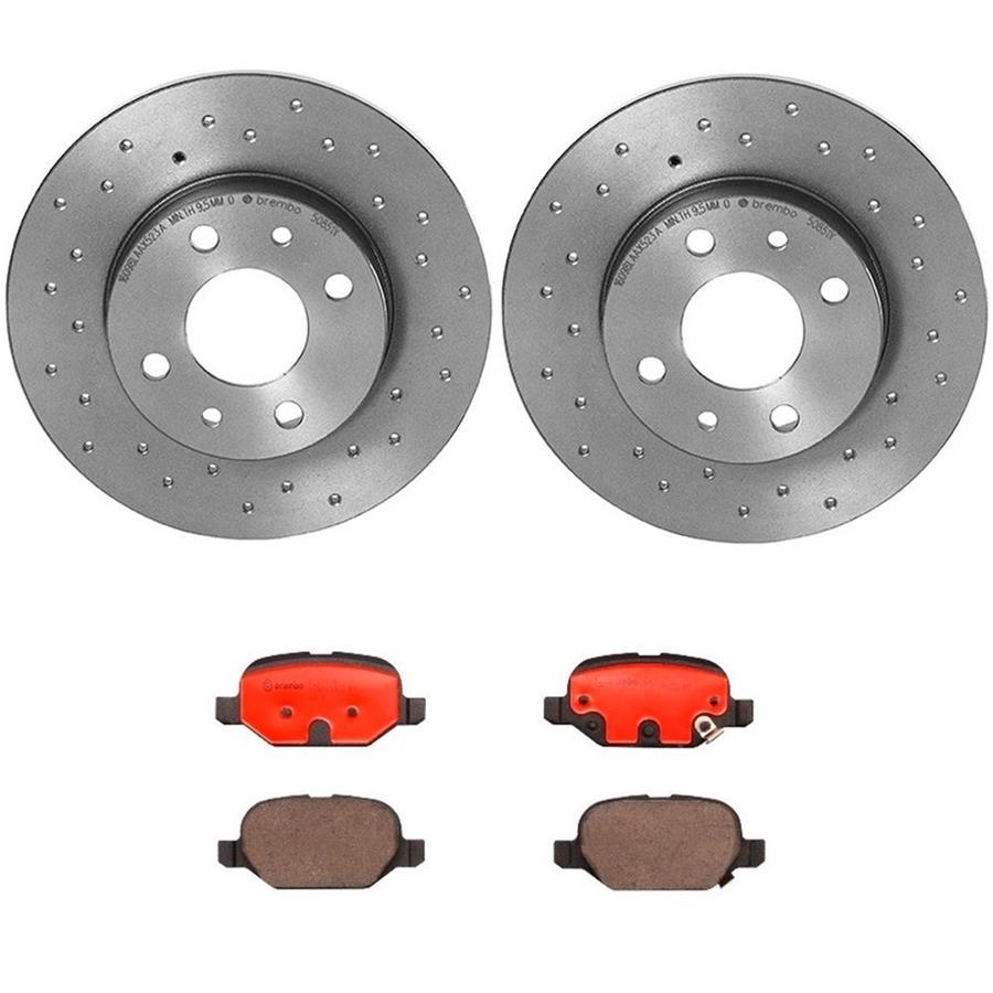Brembo Disc Brake Pad and Rotor Kits KTX0087