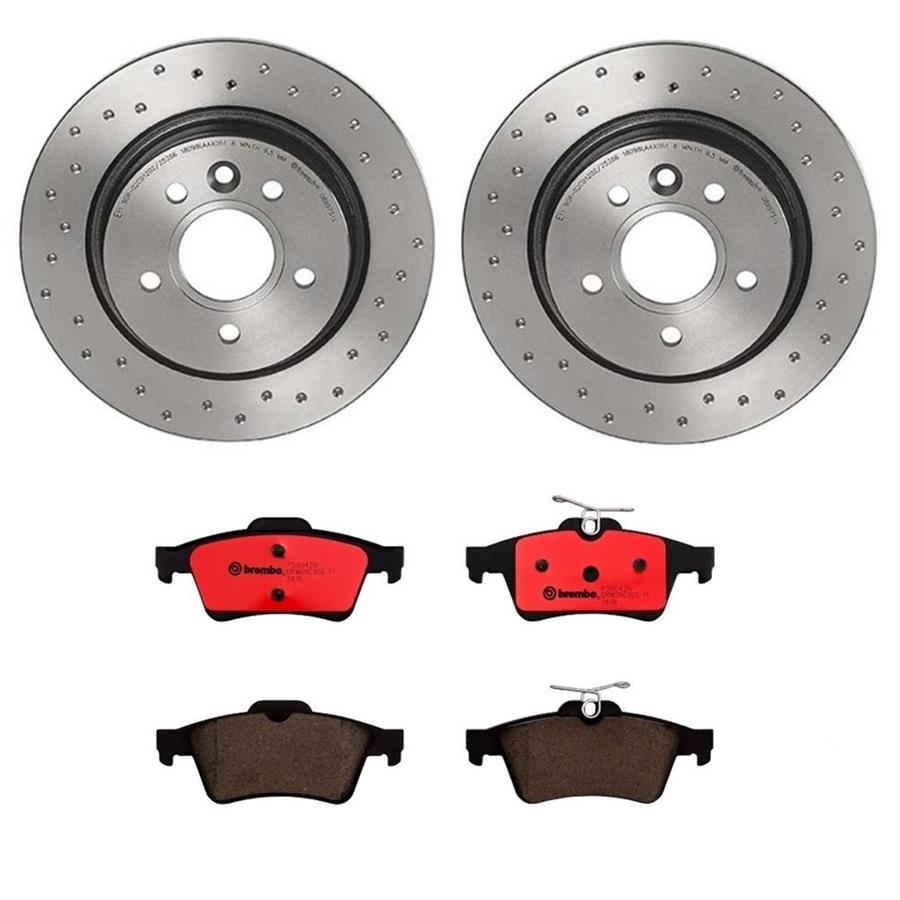 Brembo Disc Brake Pad and Rotor Kits KTX0092