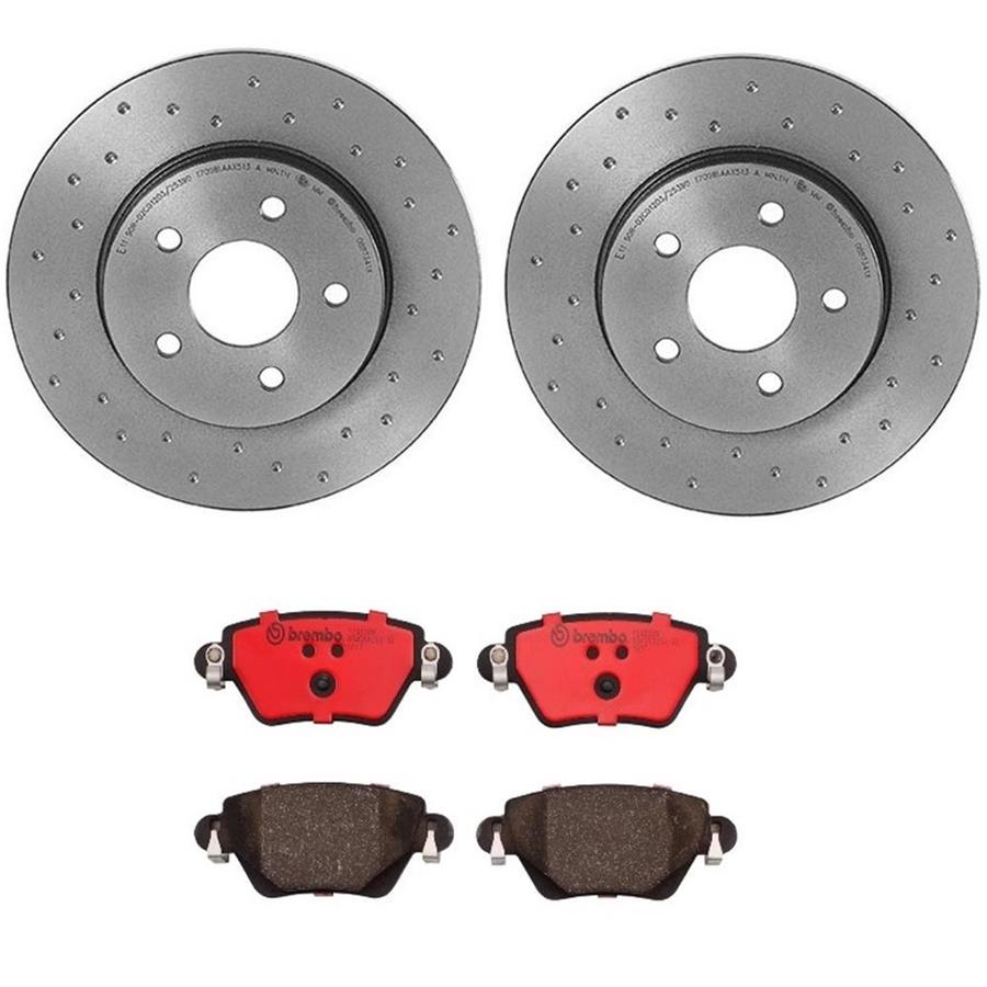 Brembo Disc Brake Pad and Rotor Kits KTX0094