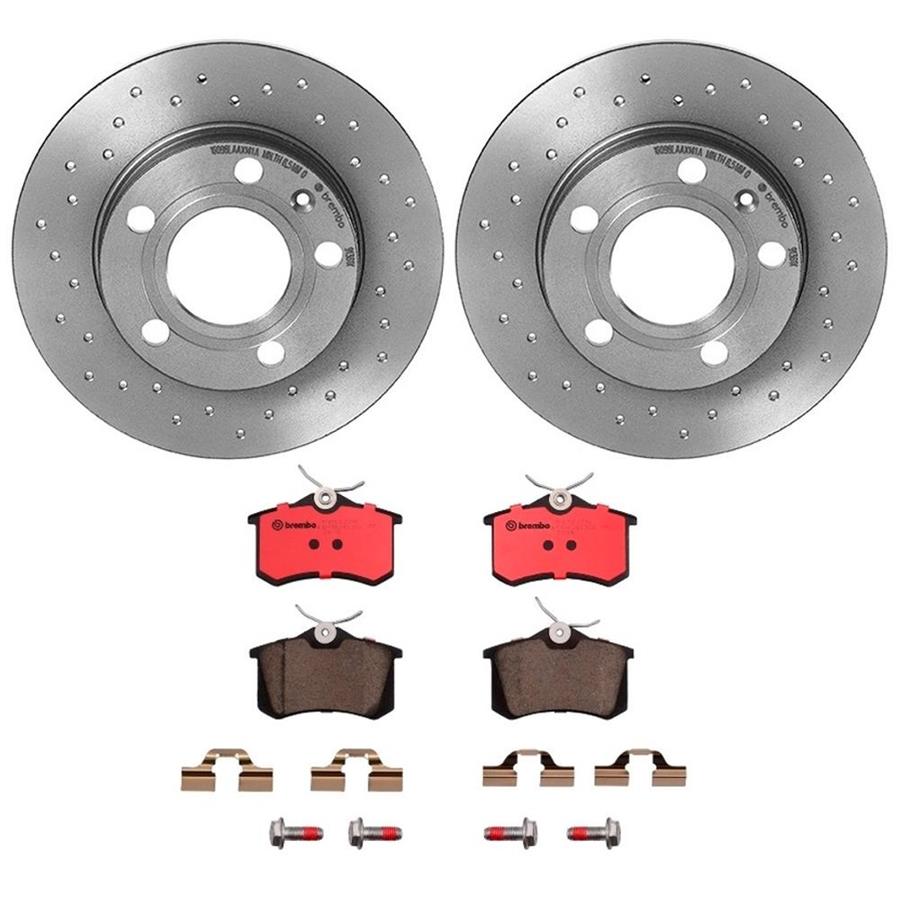 Brembo Disc Brake Pad and Rotor Kits KTX0096