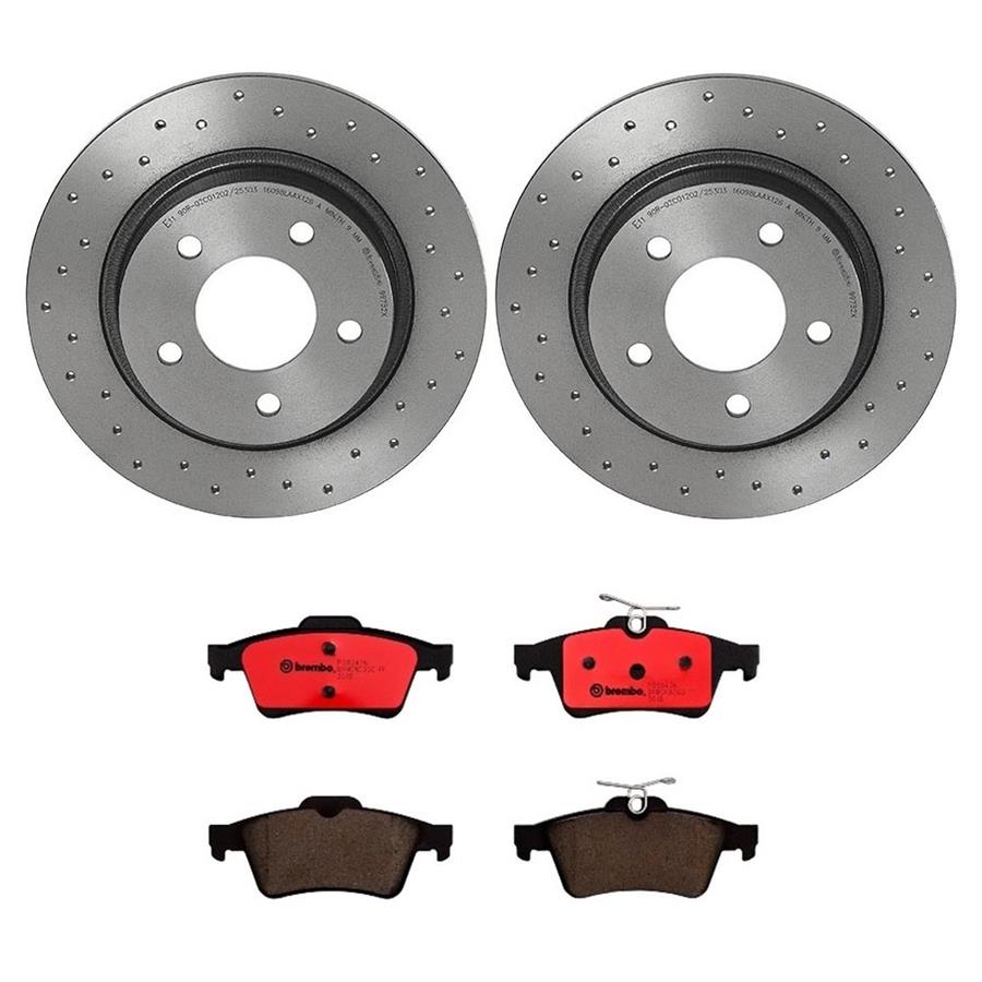 Brembo Disc Brake Pad and Rotor Kits KTX0098