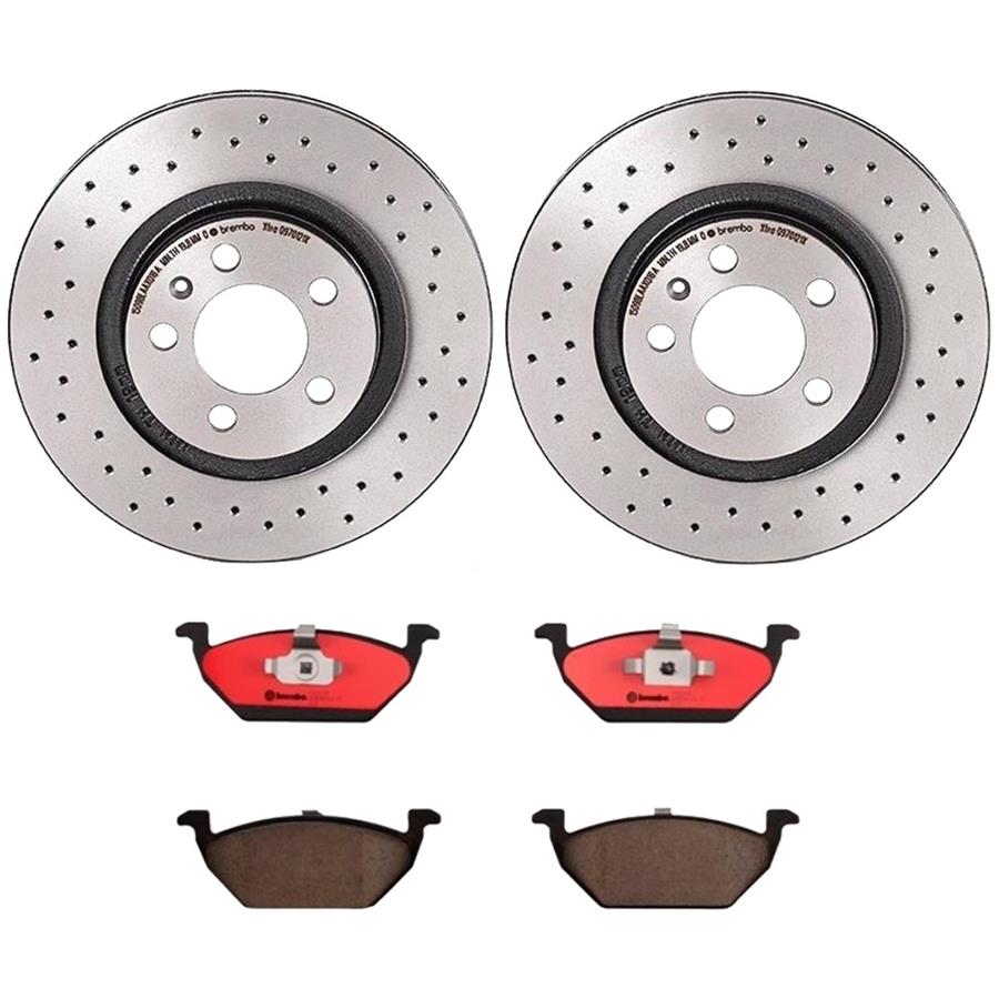 Brembo Disc Brake Pad and Rotor Kits KTX0105