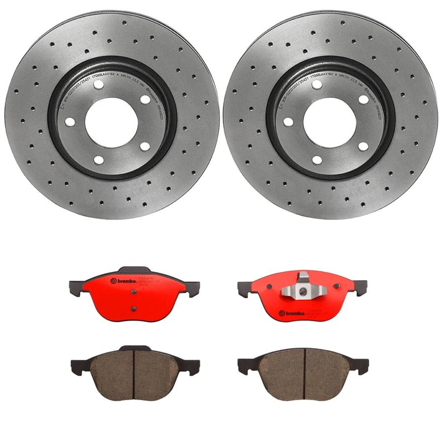 Brembo Disc Brake Pad and Rotor Kits KTX0107