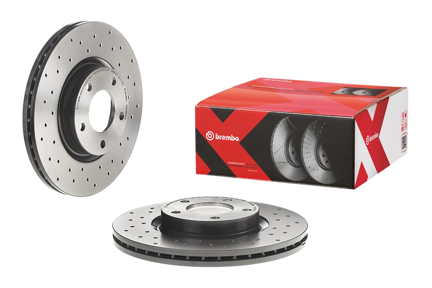 Brembo Disc Brake Pad and Rotor Kits KTX0107