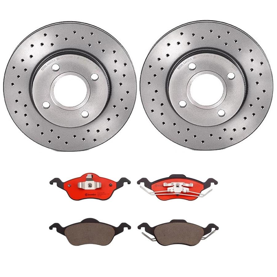 Brembo Disc Brake Pad and Rotor Kits KTX0114