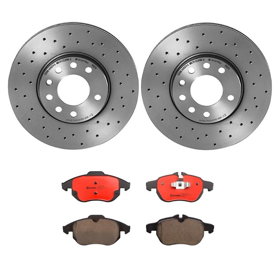 Brembo Disc Brake Pad and Rotor Kits KTX0117