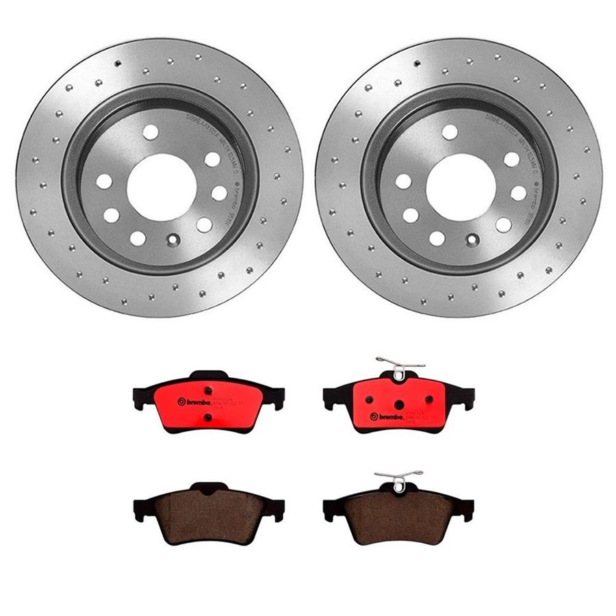 Brembo Disc Brake Pad and Rotor Kits KTX0118