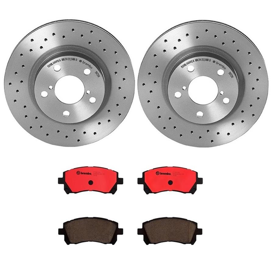 Brembo Disc Brake Pad and Rotor Kits KTX0133