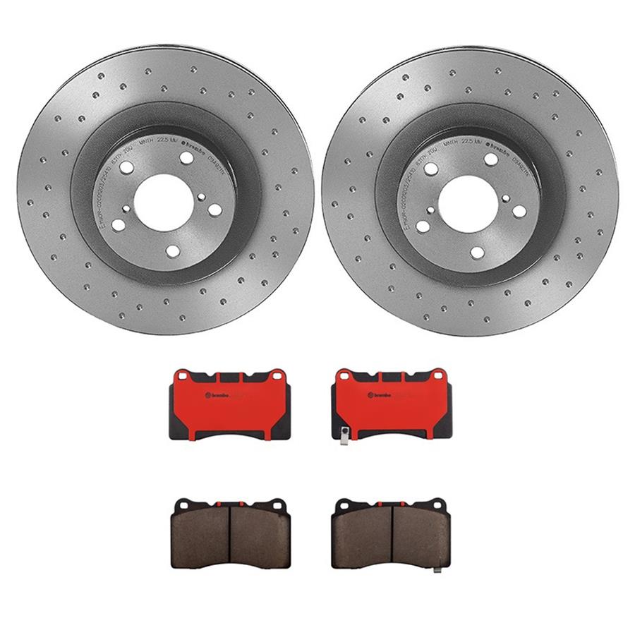 Brembo Disc Brake Pad and Rotor Kits KTX0134
