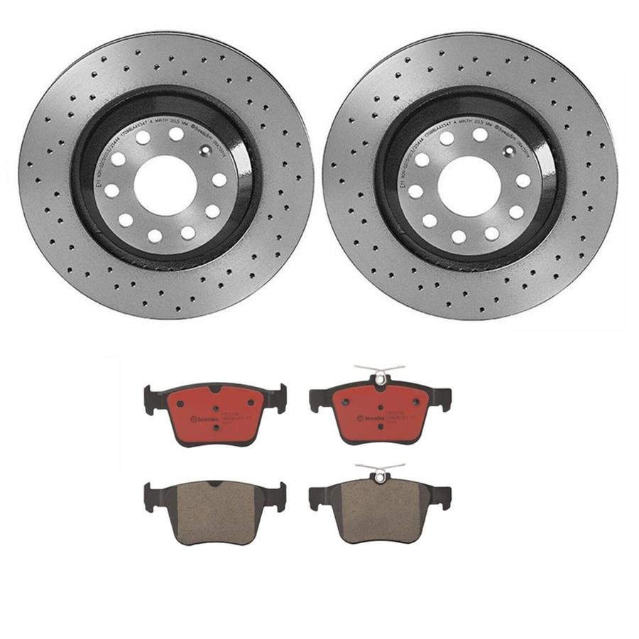 Brembo Disc Brake Pad and Rotor Kits KTX0136