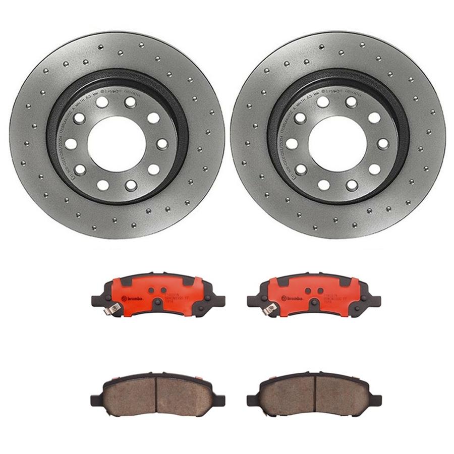 Brembo Disc Brake Pad and Rotor Kits KTX0141