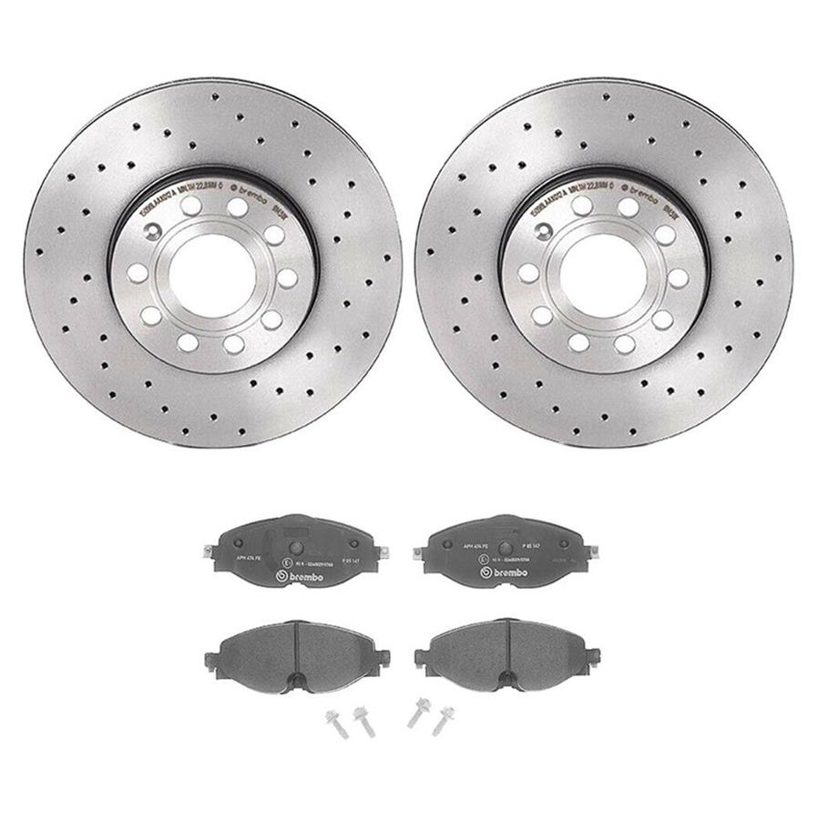 Brembo Disc Brake Pad and Rotor Kits KTX0144