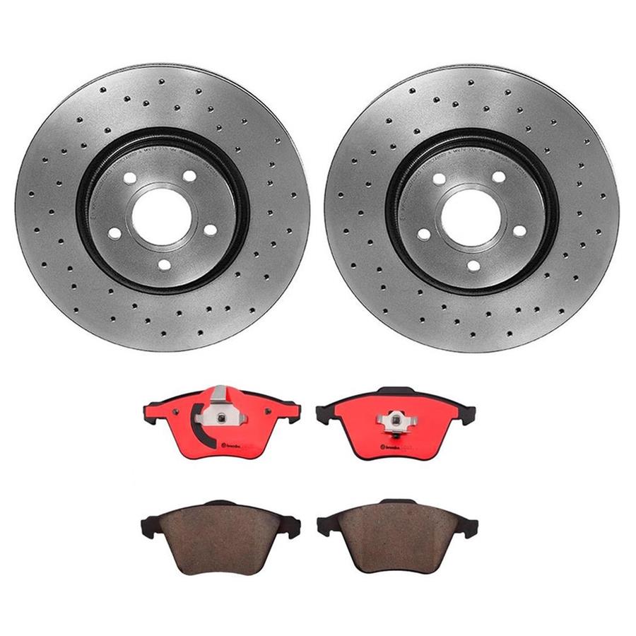 Brembo Disc Brake Pad and Rotor Kits KTX0147