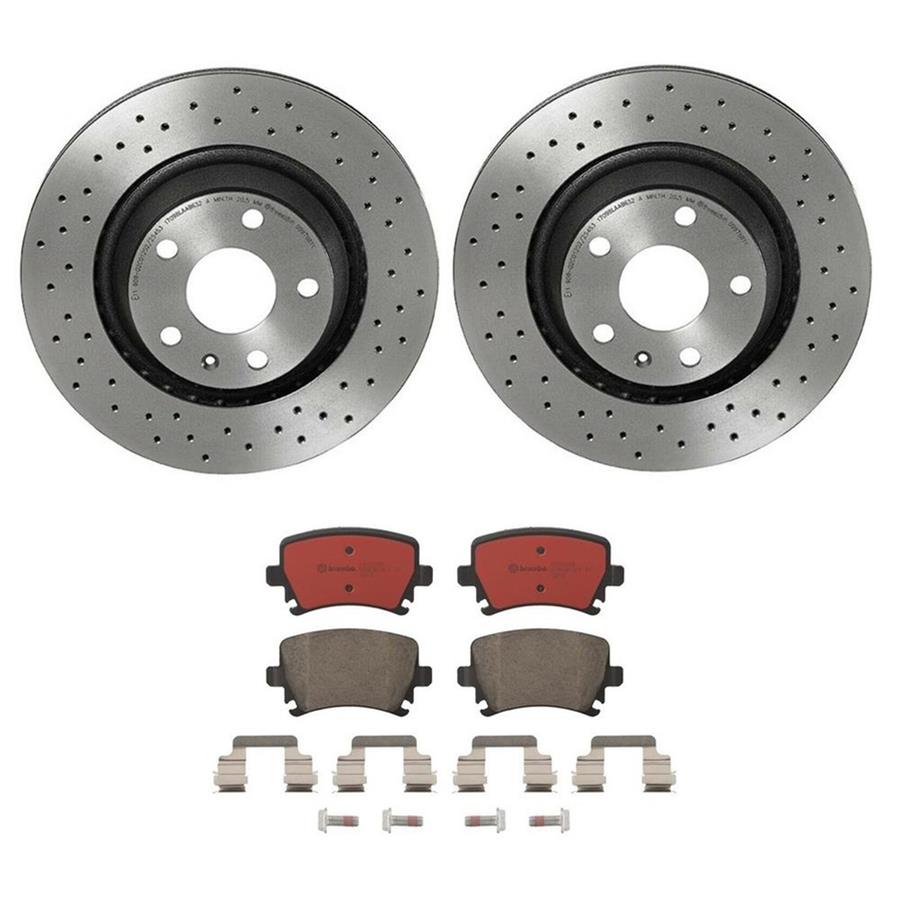 Brembo Disc Brake Pad and Rotor Kits KTX0156