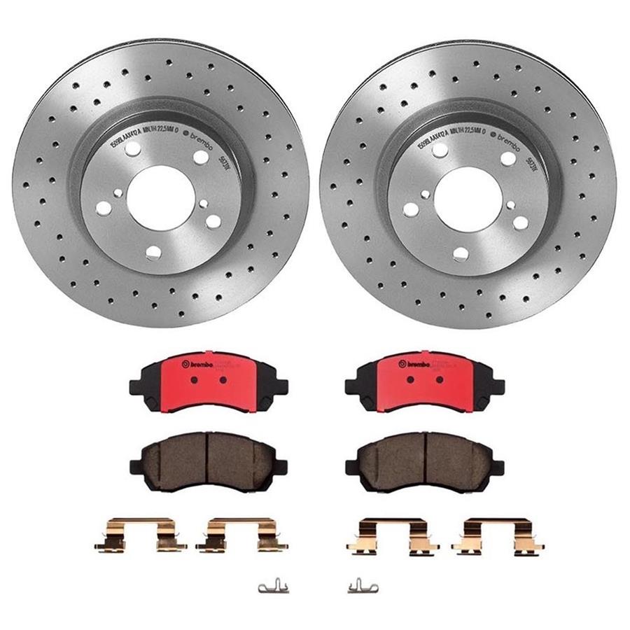 Brembo Disc Brake Pad and Rotor Kits KTX0157