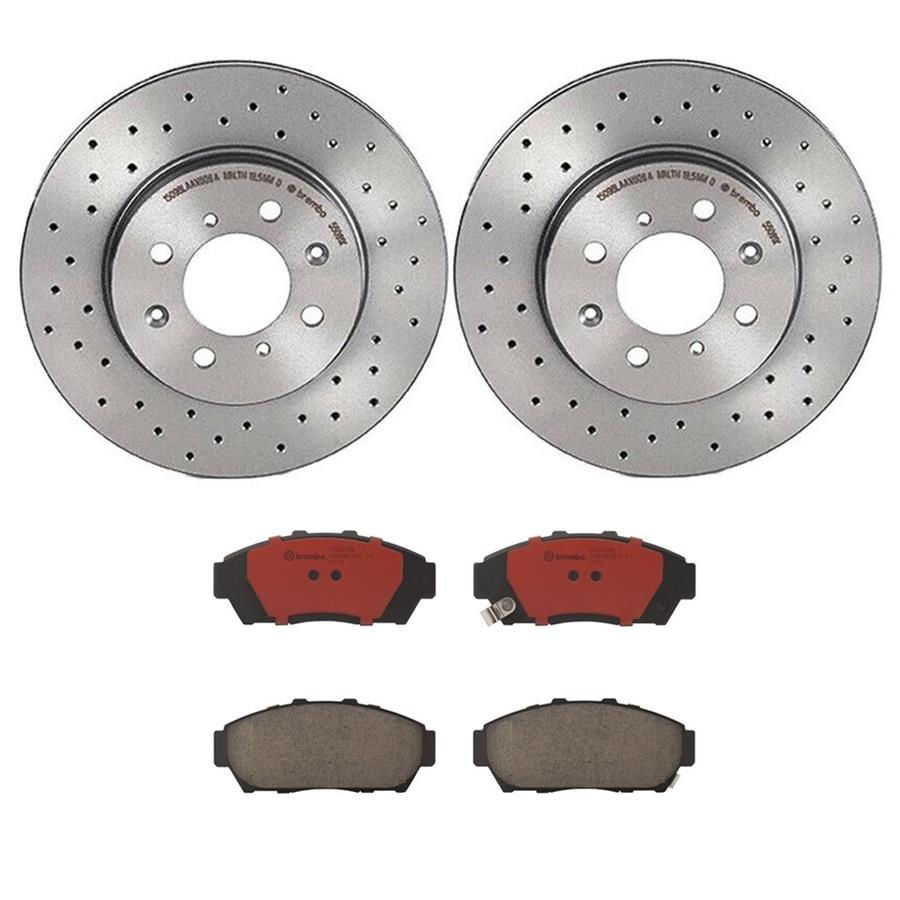 Brembo Disc Brake Pad and Rotor Kits KTX0158