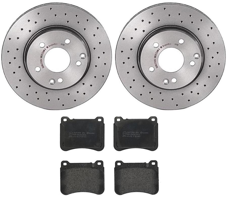 Brembo Disc Brake Pad and Rotor Kits KTX4007