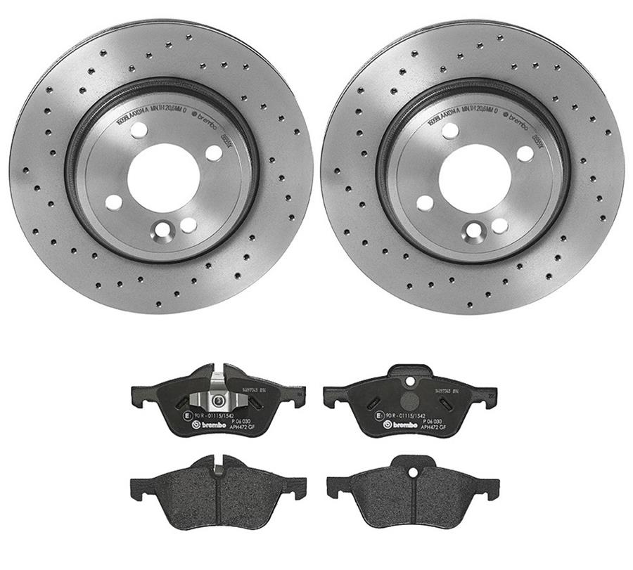 Brembo Disc Brake Pad and Rotor Kits KTX4008