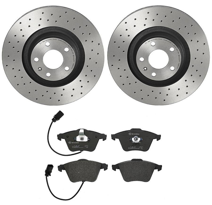 Brembo Disc Brake Pad and Rotor Kits KTX4009