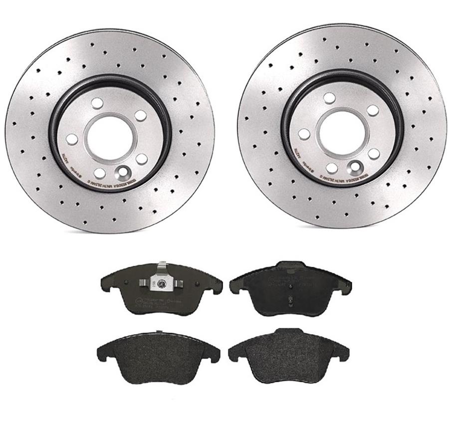 Brembo Disc Brake Pad and Rotor Kits KTX4017
