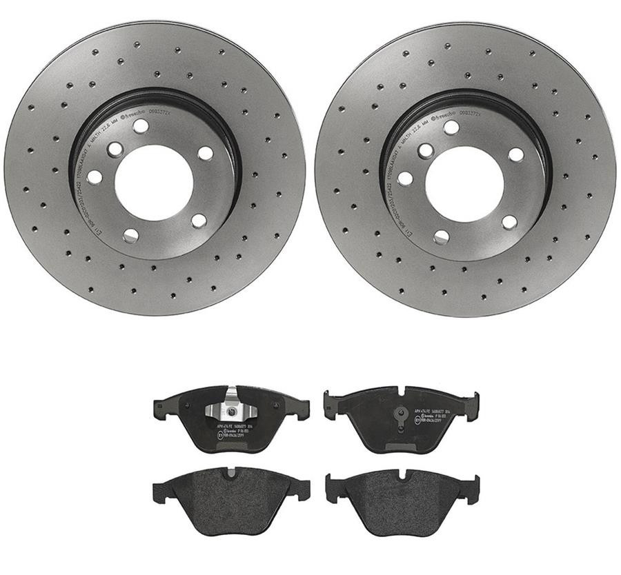 Brembo Disc Brake Pad and Rotor Kits KTX4021