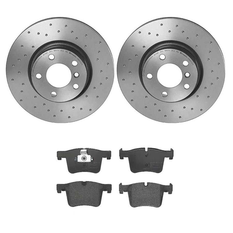 Brembo Disc Brake Pad and Rotor Kits KTX4023