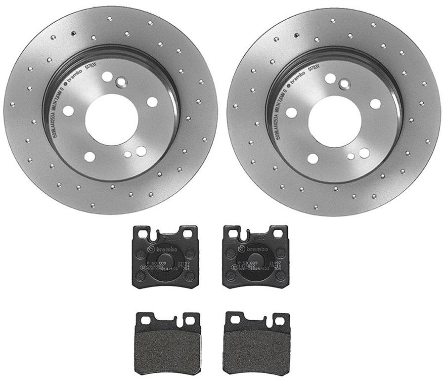Brembo Disc Brake Pad and Rotor Kits KTX4026
