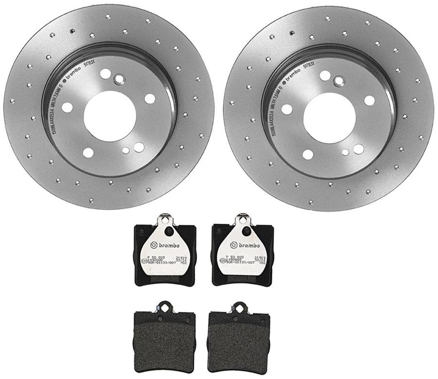Brembo Disc Brake Pad and Rotor Kits KTX4027