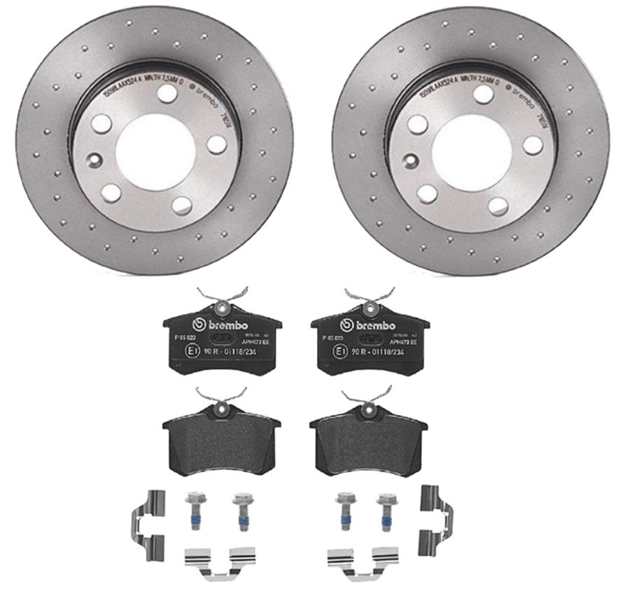 Brembo Disc Brake Pad and Rotor Kits KTX4029