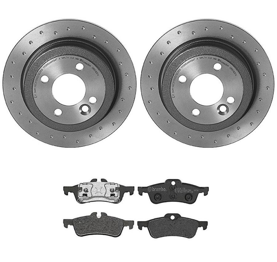 Brembo Disc Brake Pad and Rotor Kits KTX4033