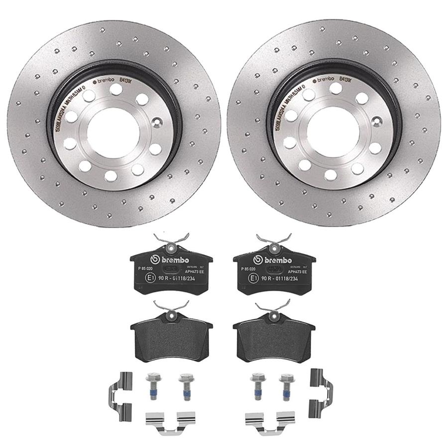 Brembo Disc Brake Pad and Rotor Kits KTX4041