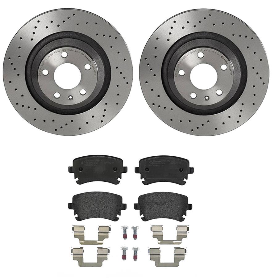 Brembo Disc Brake Pad and Rotor Kits KTX4043