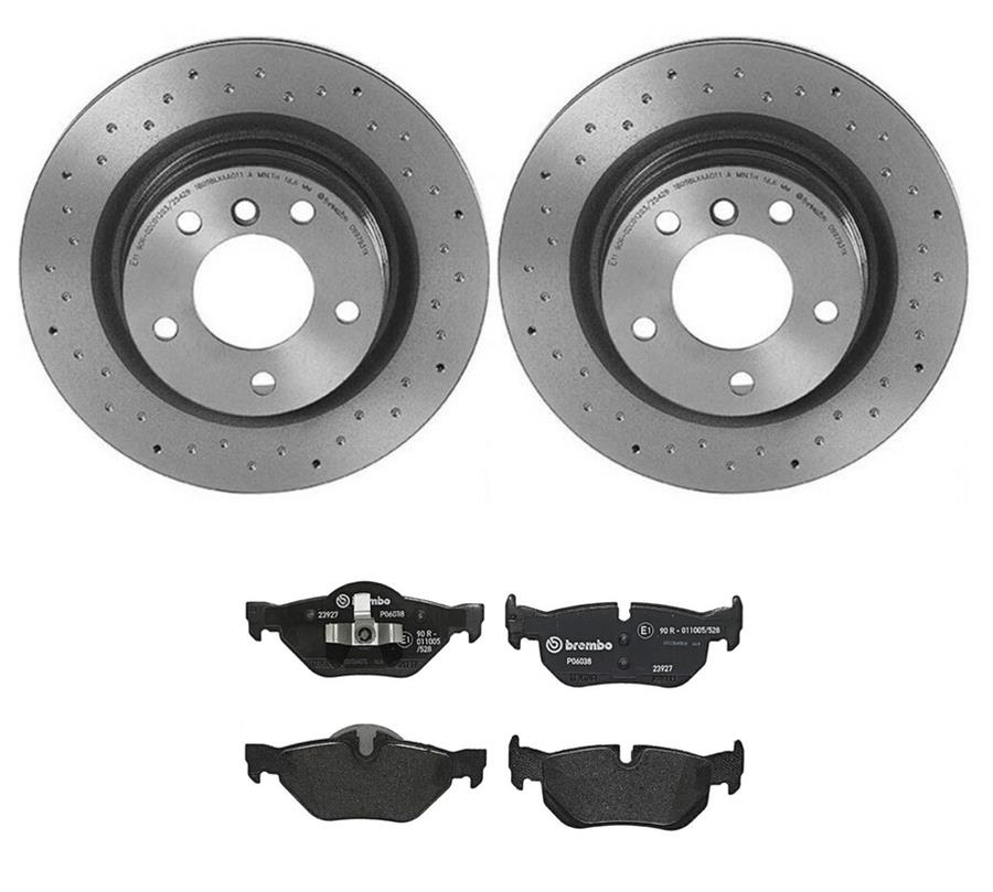 Brembo Disc Brake Pad and Rotor Kits KTX4044