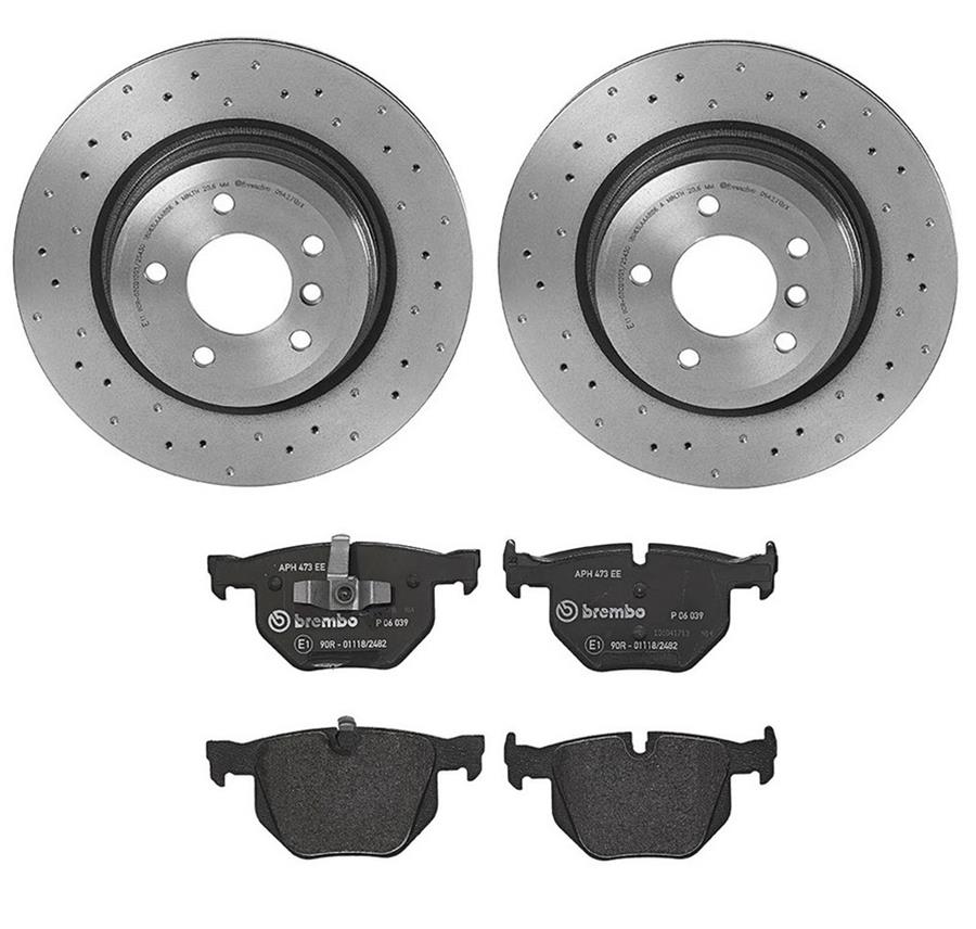 Brembo Disc Brake Pad and Rotor Kits KTX4046