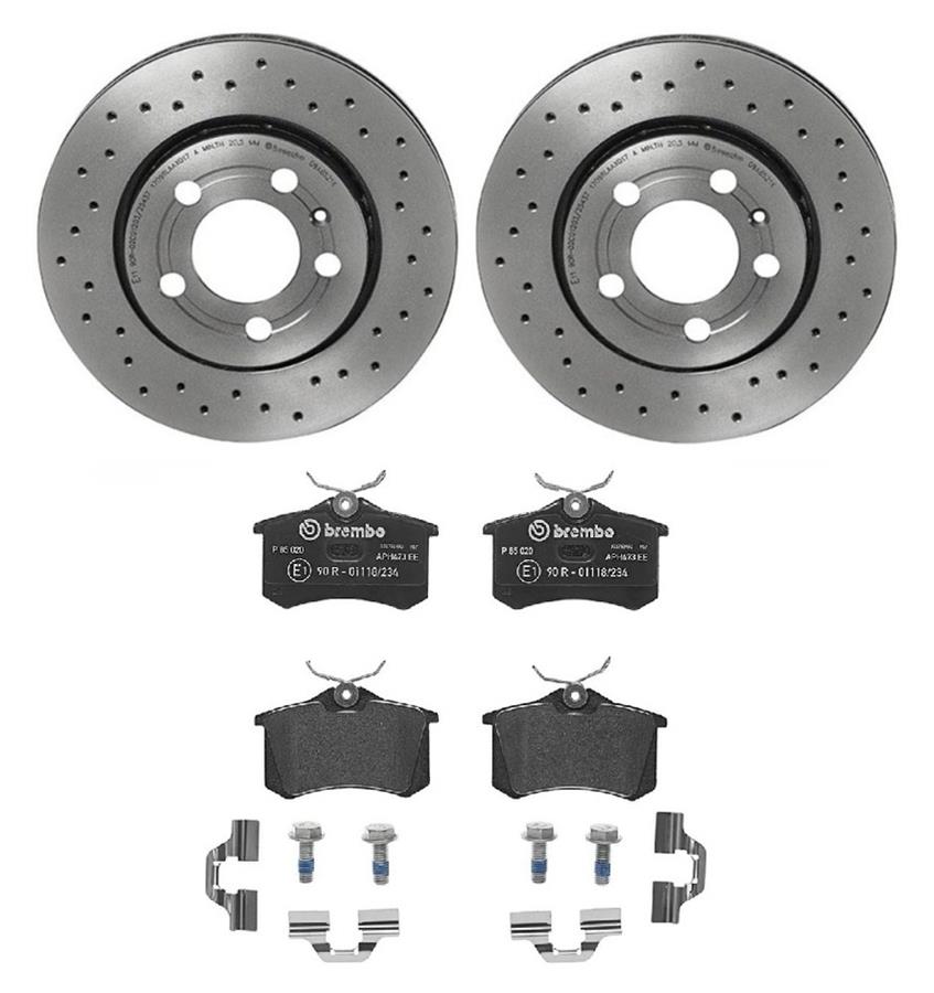 Brembo Disc Brake Pad and Rotor Kits KTX4047