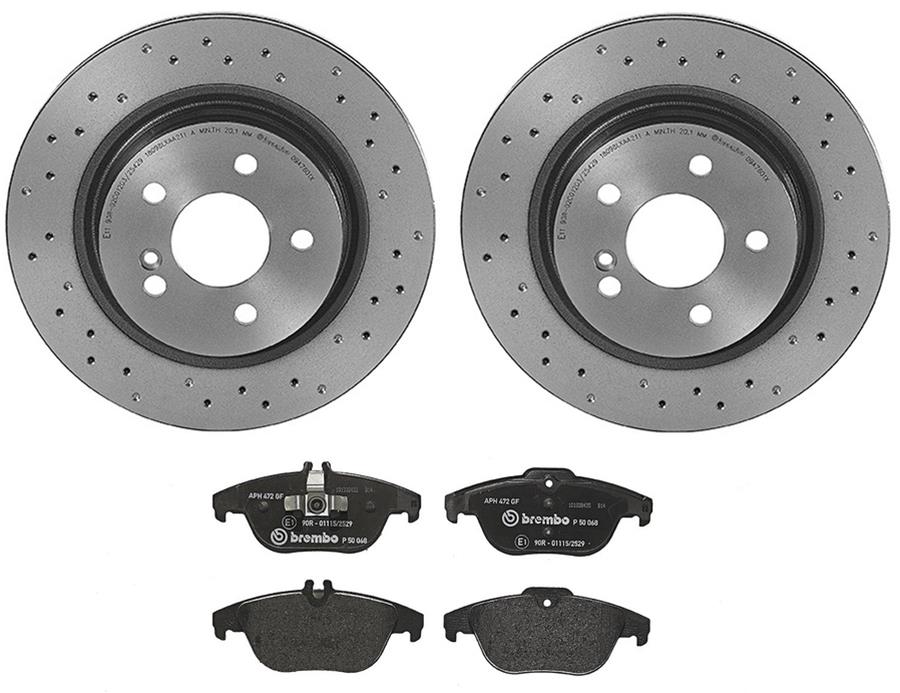 Brembo Disc Brake Pad and Rotor Kits KTX4048