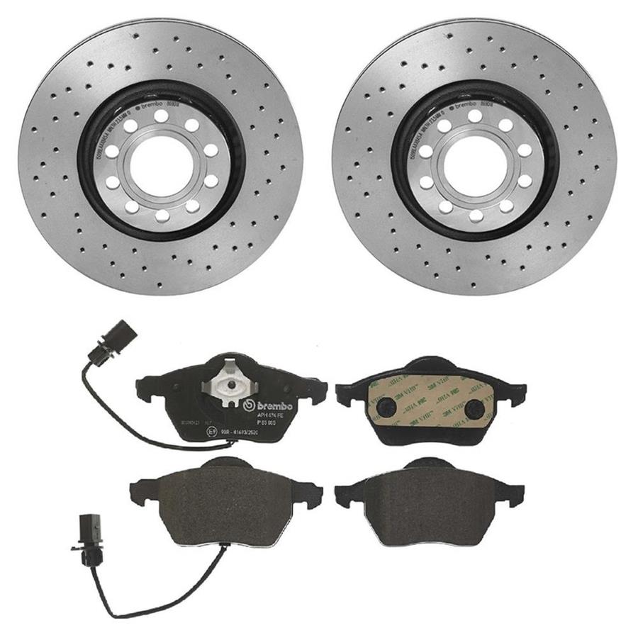 Brembo Disc Brake Pad and Rotor Kits KTX4054