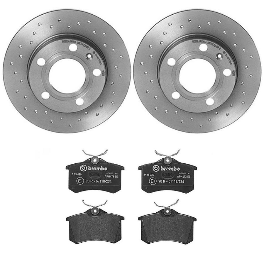 Brembo Disc Brake Pad and Rotor Kits KTX4057