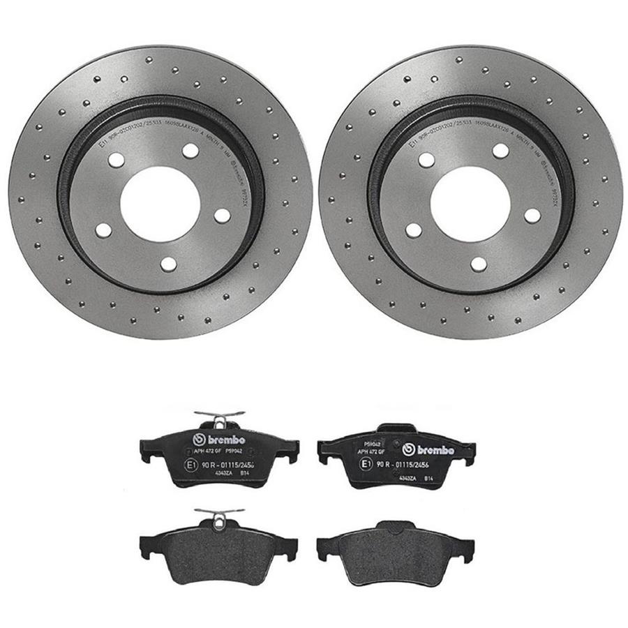 Brembo Disc Brake Pad and Rotor Kits KTX4061