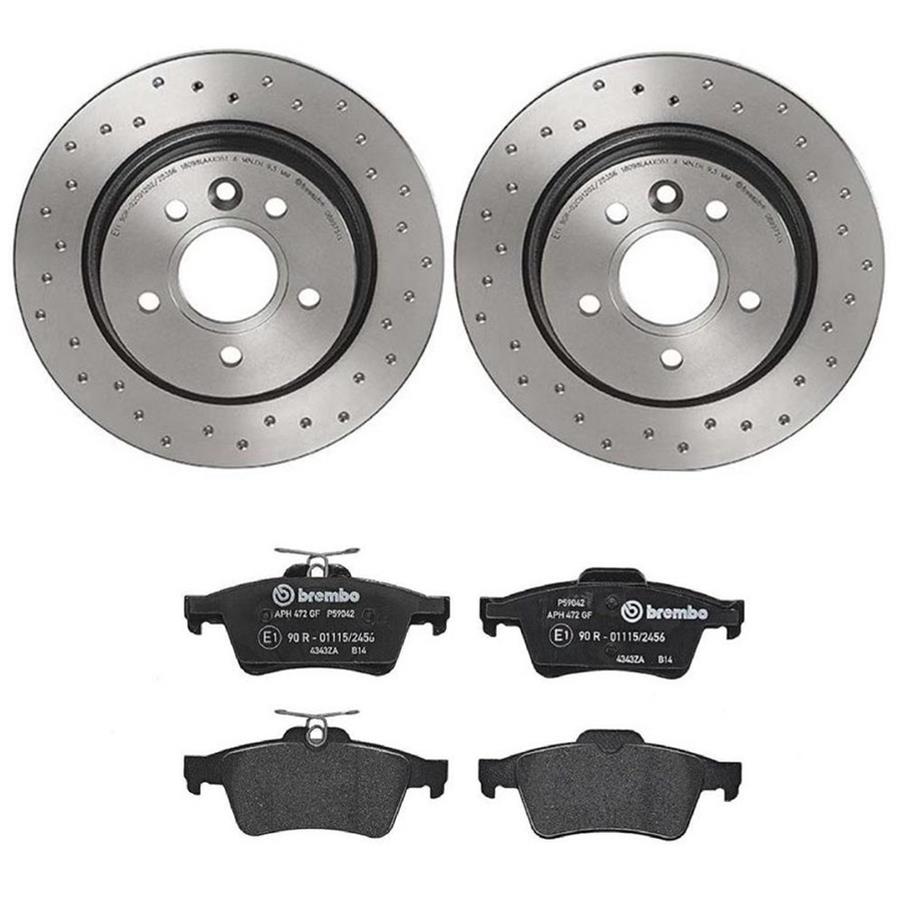 Brembo Disc Brake Pad and Rotor Kits KTX4063