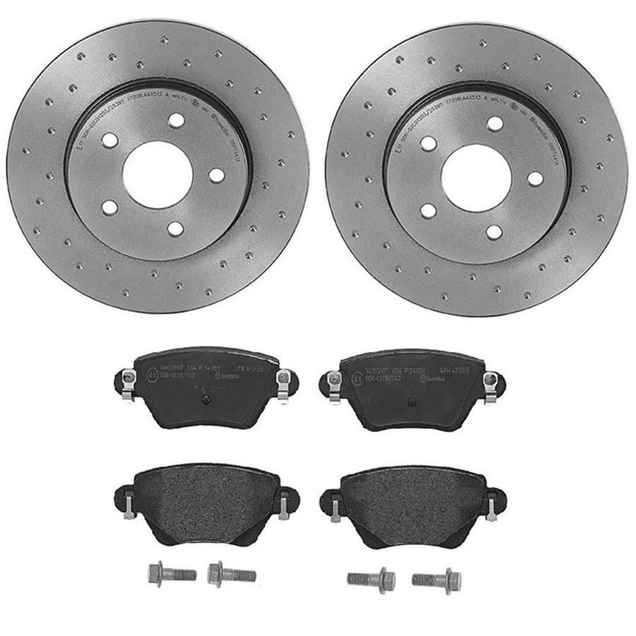 Brembo Disc Brake Pad and Rotor Kits KTX4064