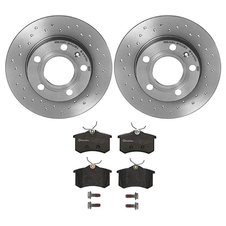 Brembo Disc Brake Pad and Rotor Kits KTX4076