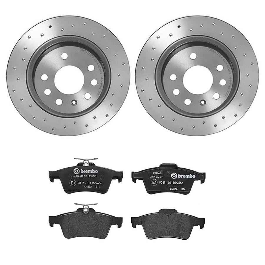 Brembo Disc Brake Pad and Rotor Kits KTX4078