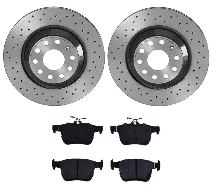 Brembo Disc Brake Pad and Rotor Kits KTX4079