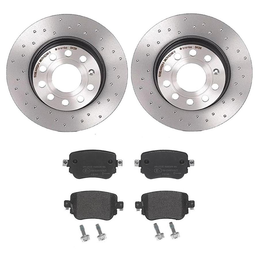 Brembo Disc Brake Pad and Rotor Kits KTX4086