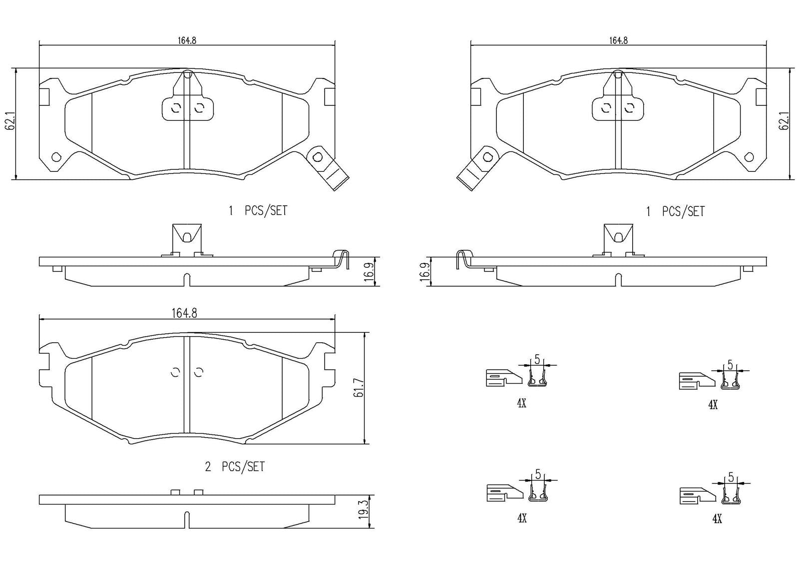 Brembo NAO Ceramic Brake Pads P11007N