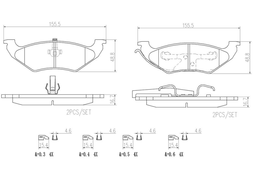 Brembo NAO Ceramic Brake Pads P11027N