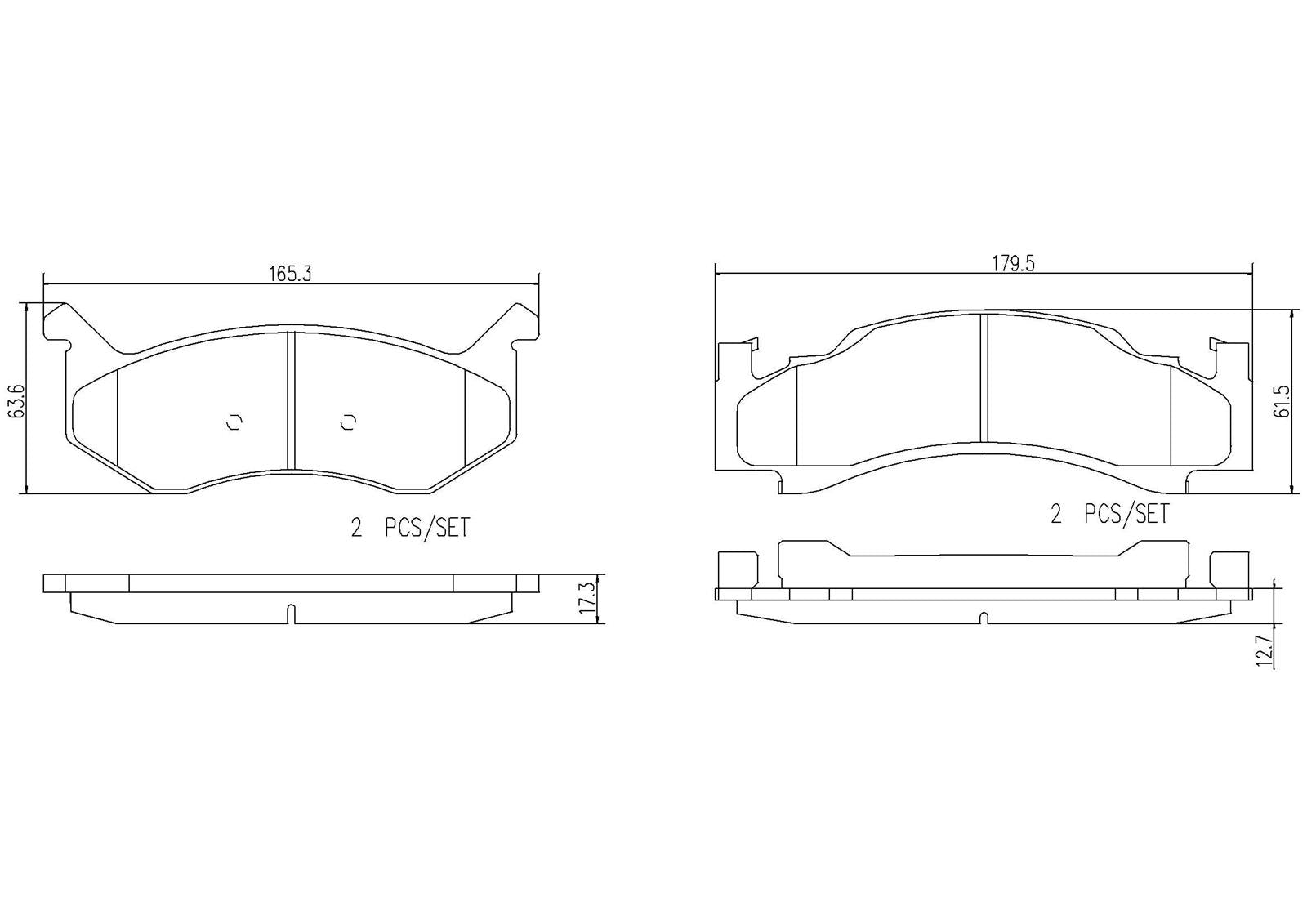 Brembo NAO Ceramic Brake Pads P18014N